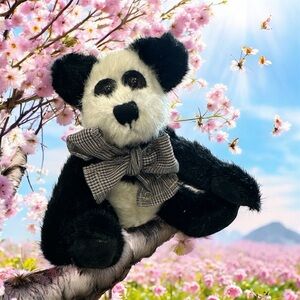 Boyds Bears Friends Panda 7” Jointed Plush vintage 1990’s